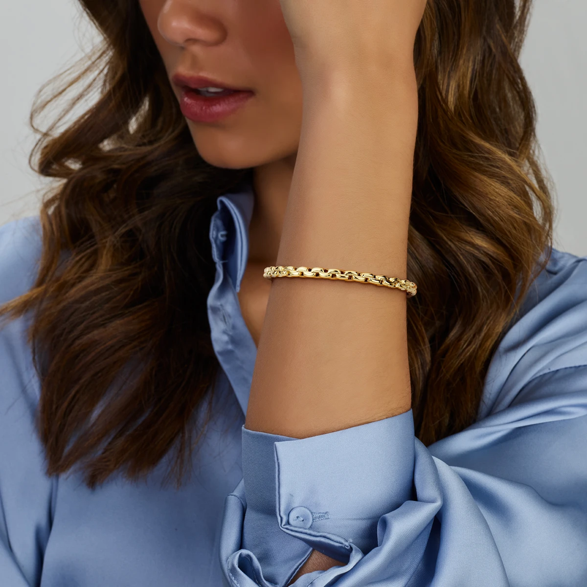 armband 5,0 mm 19 cm 14K geelgoud