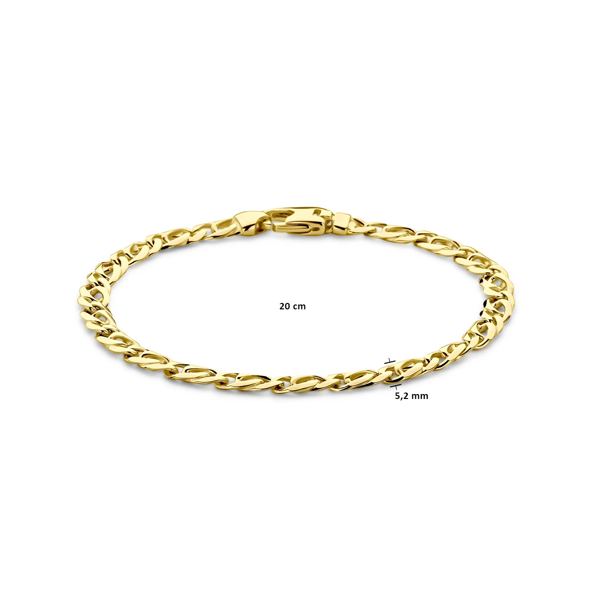 armband 5,2 mm 14K geelgoud