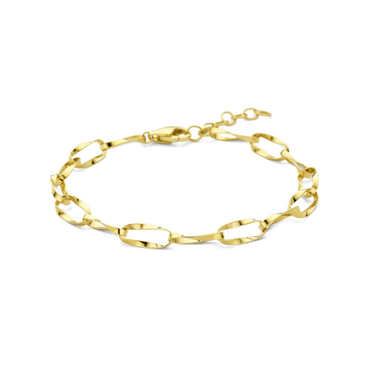 armband 5,3 mm 16 + 3 cm 14K geelgoud