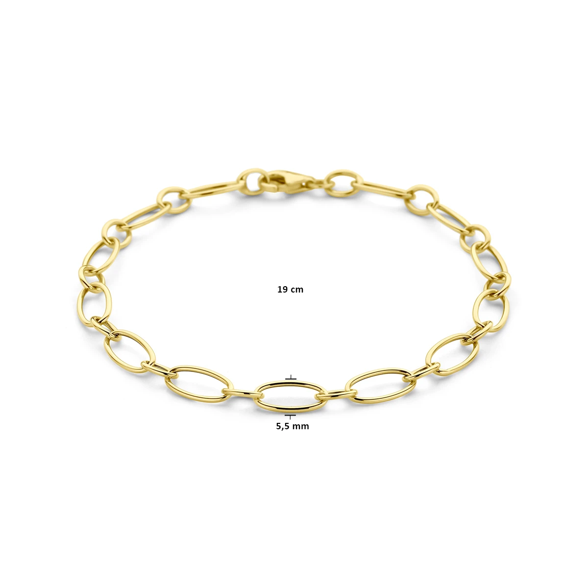 armband 5,5 mm 19 cm 14K geelgoud
