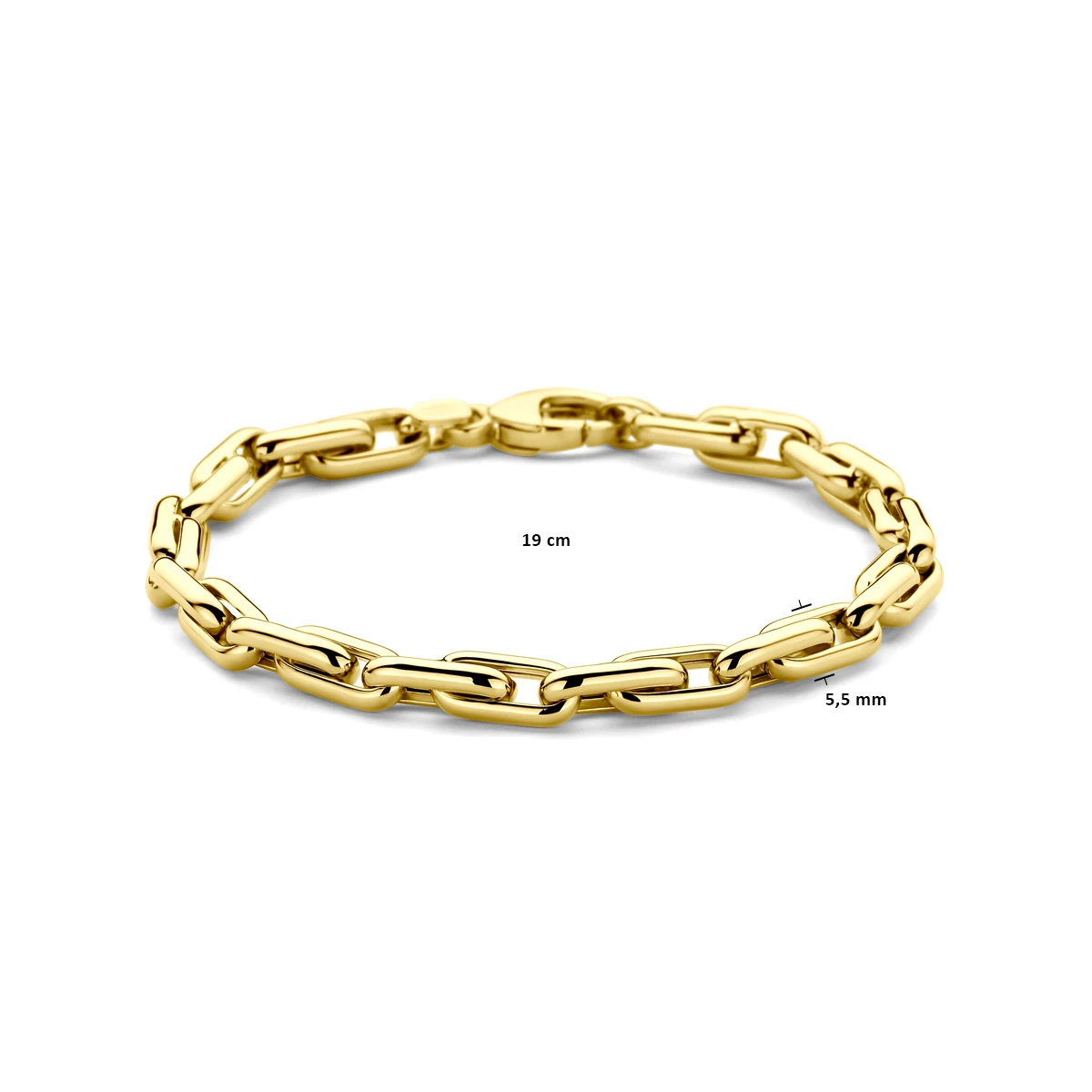 armband 5,5 mm 19 cm 14K geelgoud