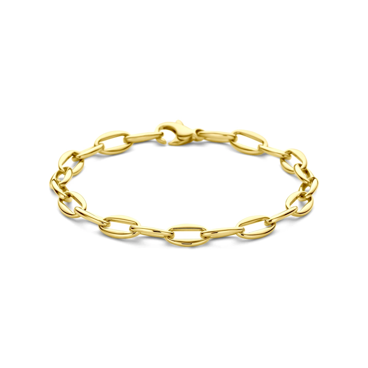 armband 6 mm 18,5 cm 14K geelgoud