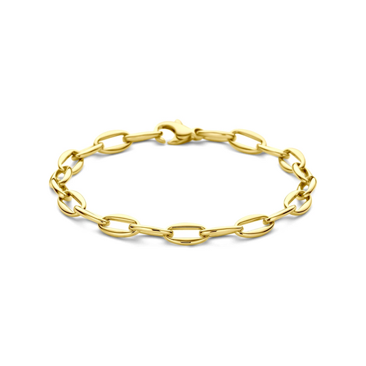 armband 6 mm 18,5 cm 14K geelgoud