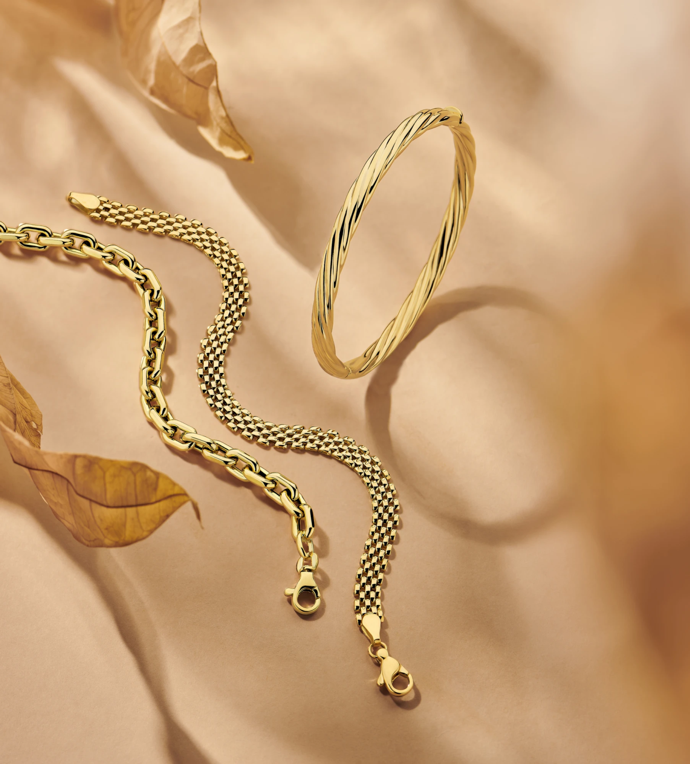 armband 6 mm 19 cm 14K geelgoud