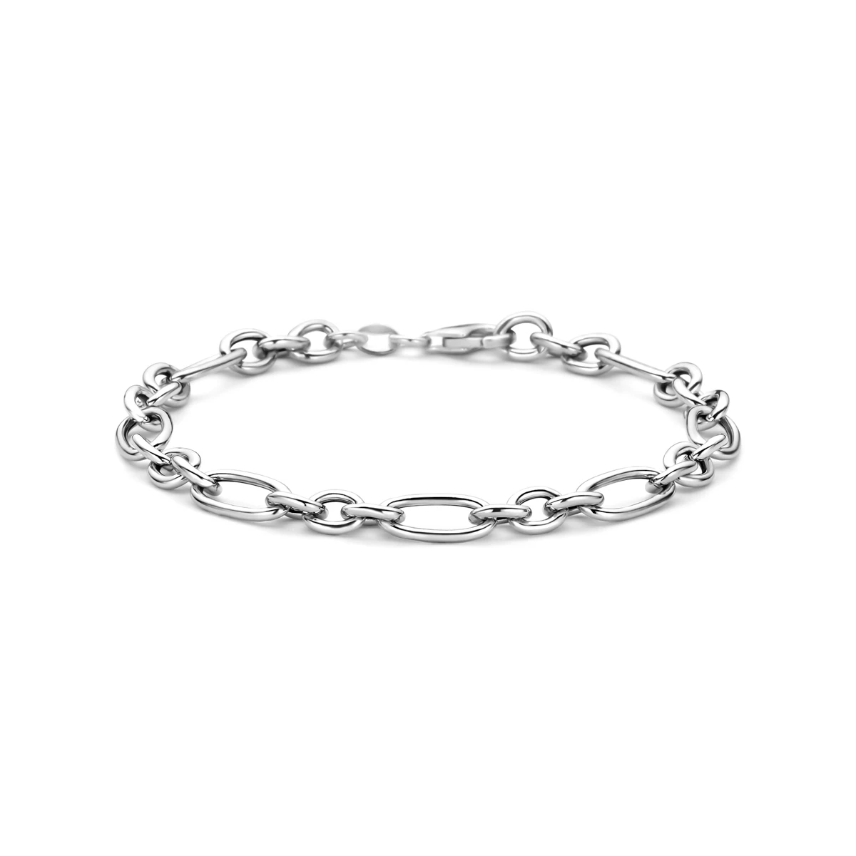armband 6 mm 19 cm zilver gerhodineerd