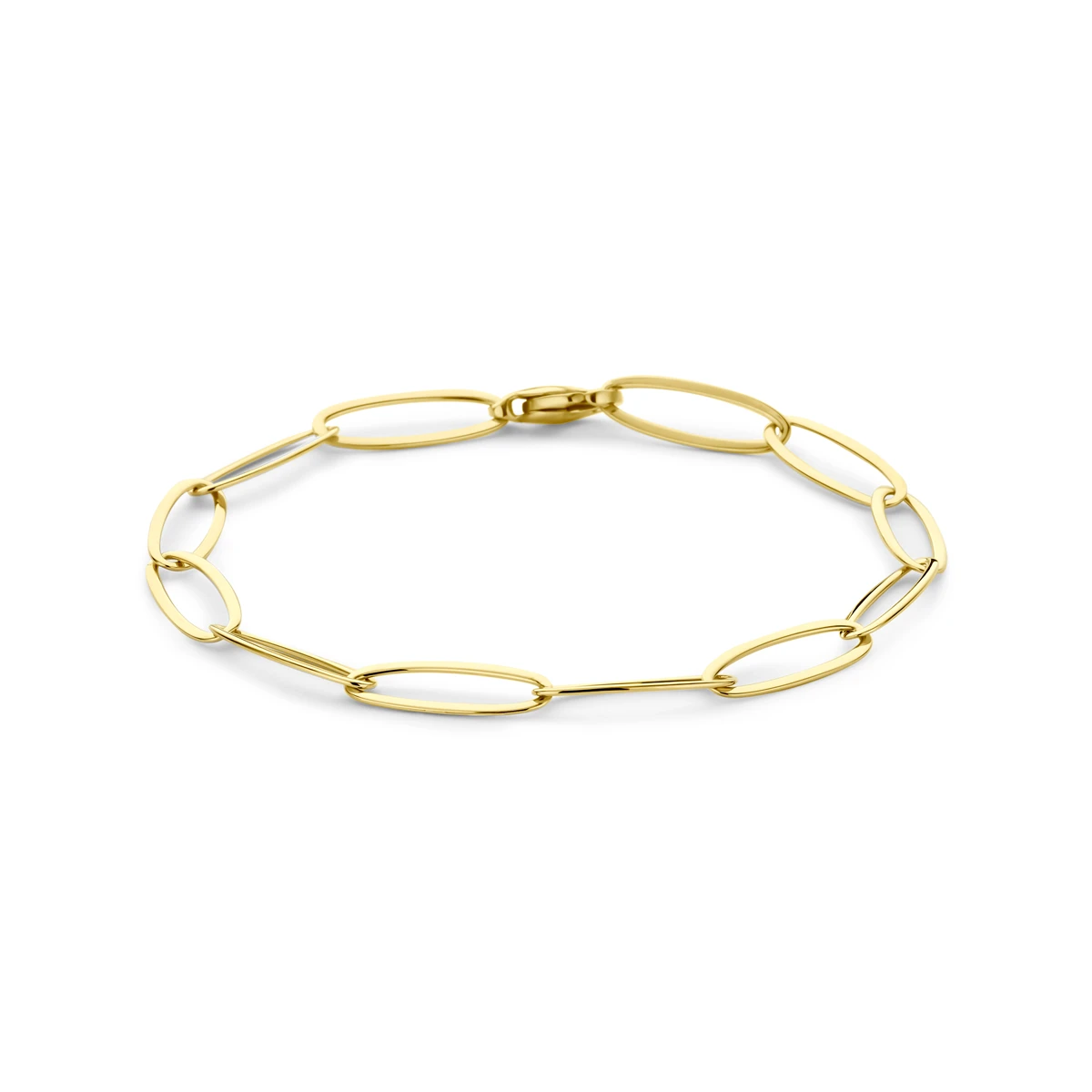 armband 6 mm 19,5 cm 14K geelgoud