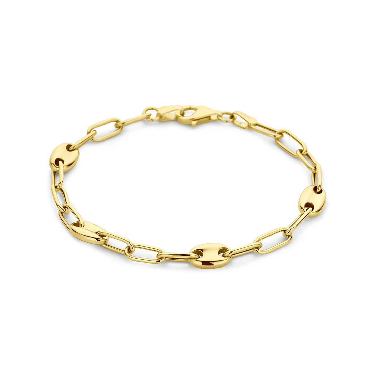 armband 6,0 mm 18 cm 14K geelgoud