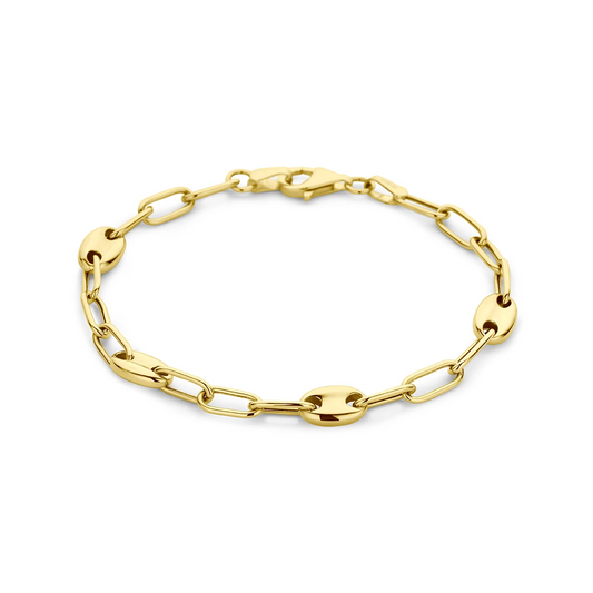 armband 6,0 mm 18 cm 14K geelgoud