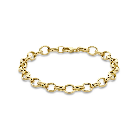 armband 6,5 mm 19 cm 14K geelgoud