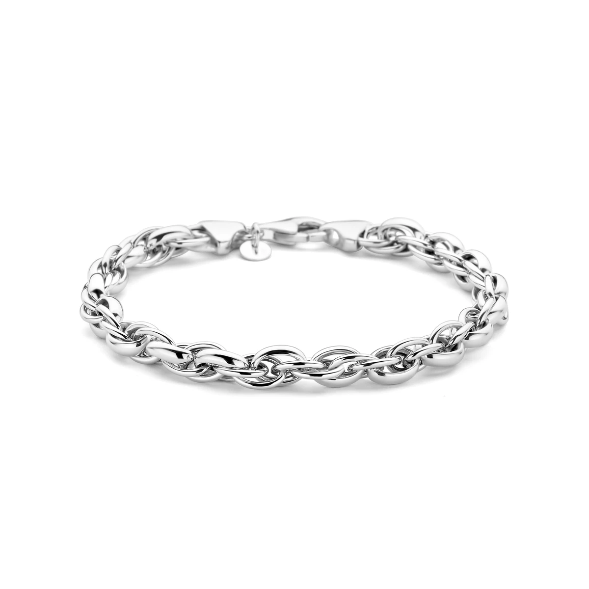 armband 6,5 mm zilver gerhodineerd