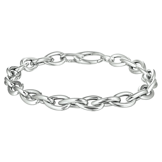 armband 7 mm 20 cm zilver gerhodineerd