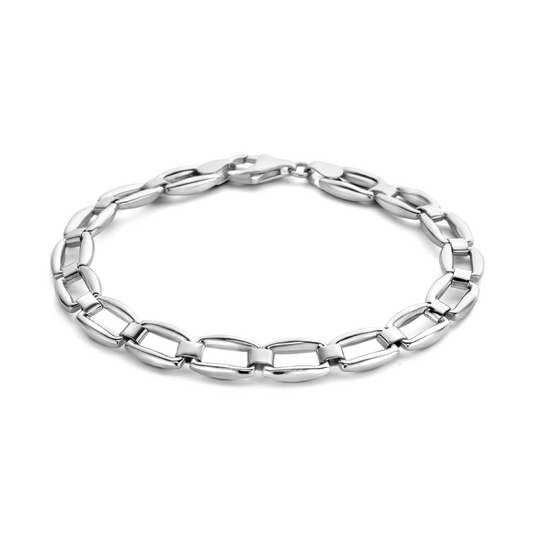 armband 7,0 mm 19 cm zilver gerhodineerd