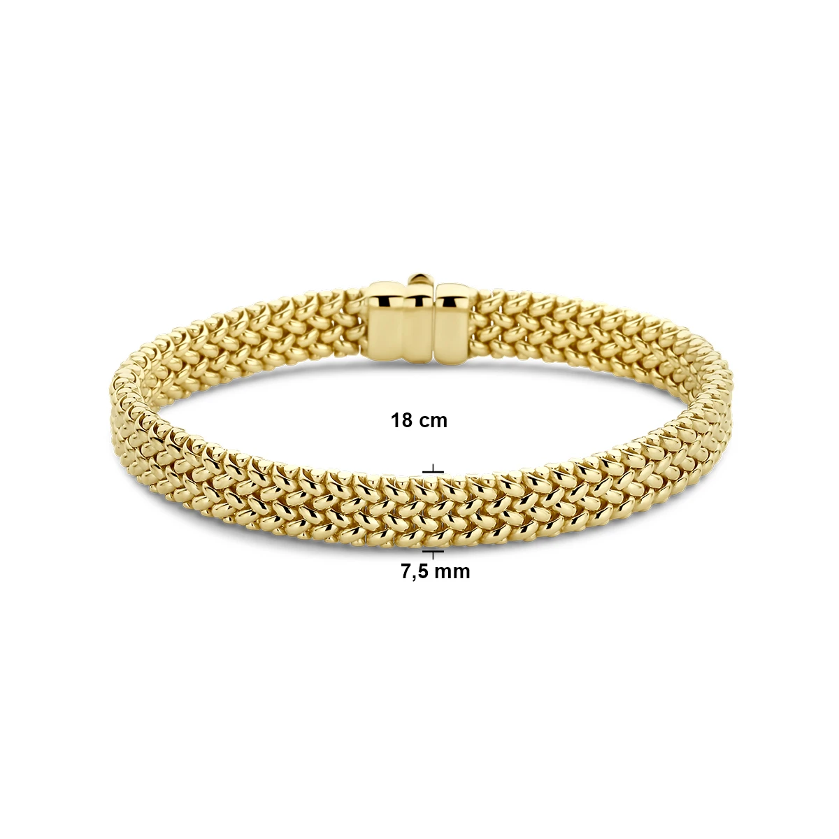 armband 7,5 mm 14K geelgoud
