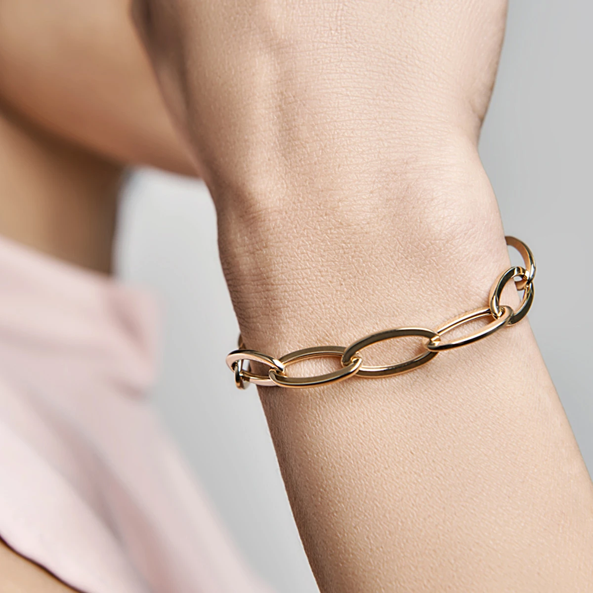 armband 8,5 mm 19 cm 14K geelgoud