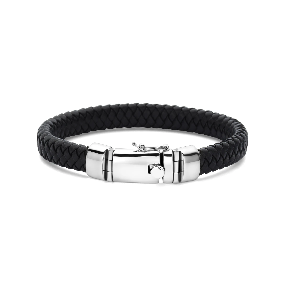 armband 8,5 mm zilver gerhodineerd