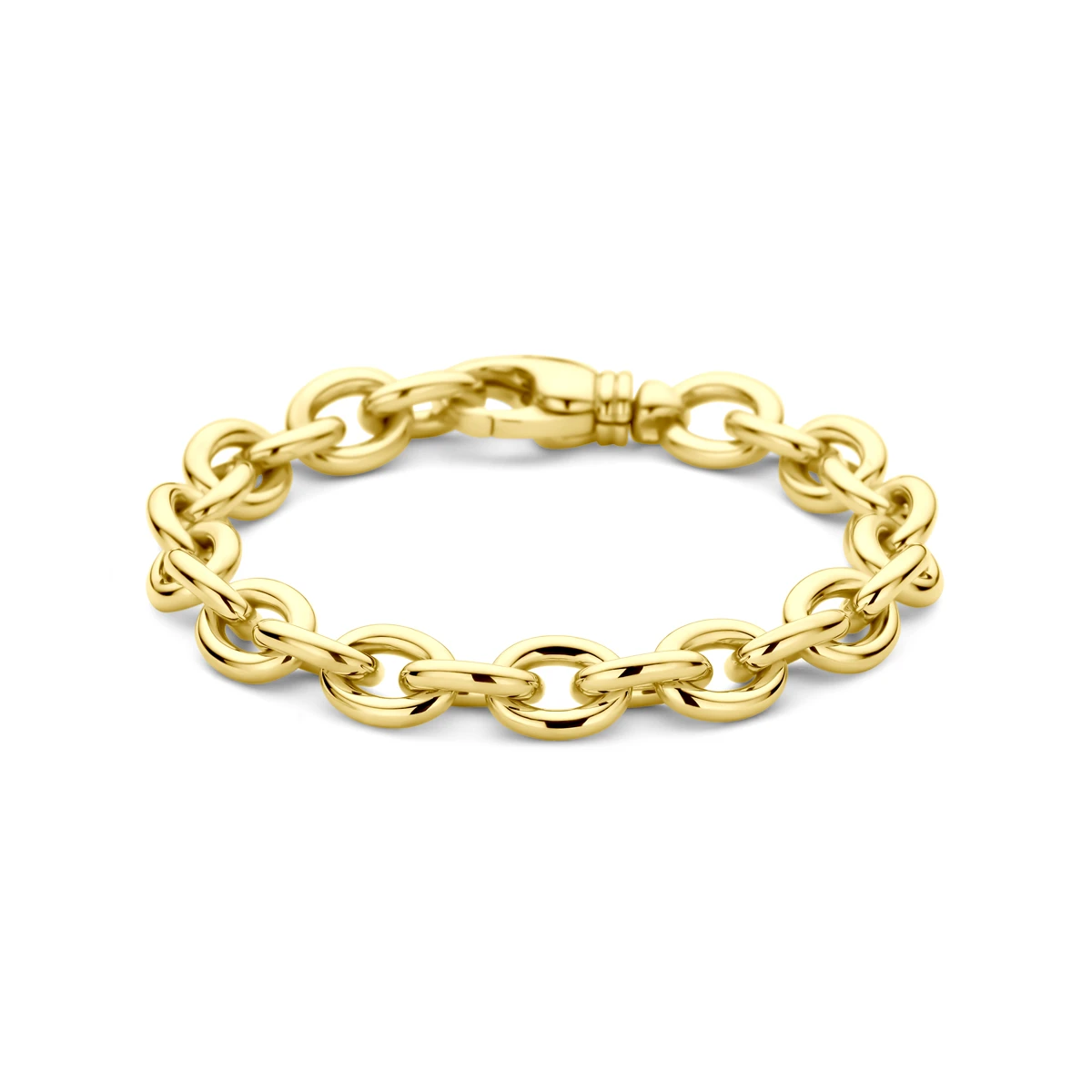 armband 9,5 mm 19 cm 14K geelgoud