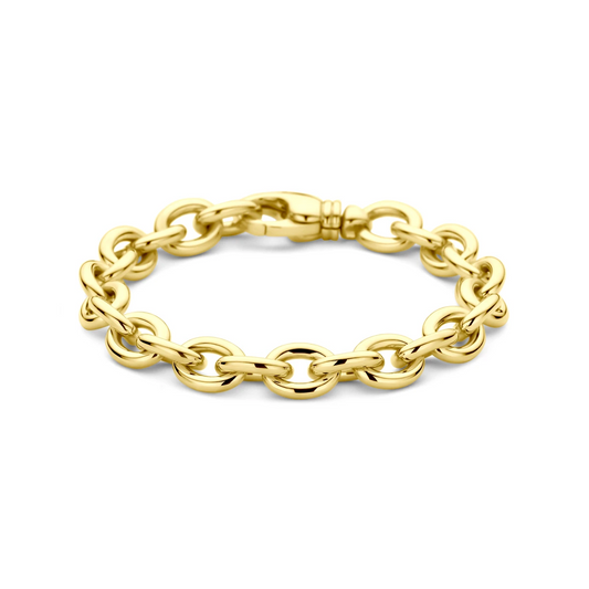 armband 9,5 mm 19 cm 14K geelgoud