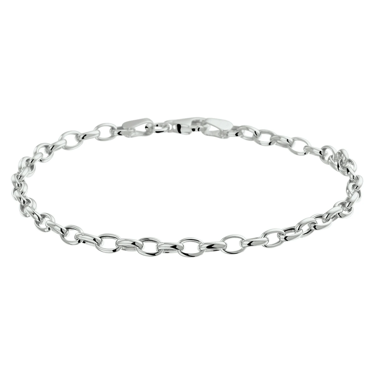 armband anker 3,1 mm 18,5 cm 14K witgoud