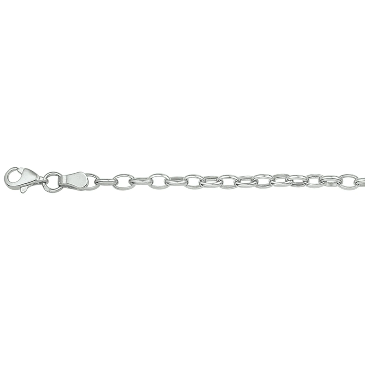 armband anker 3,1 mm 18,5 cm 14K witgoud