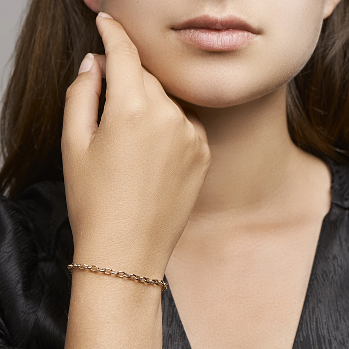 armband anker 3,5 mm 19 cm 14K roségoud