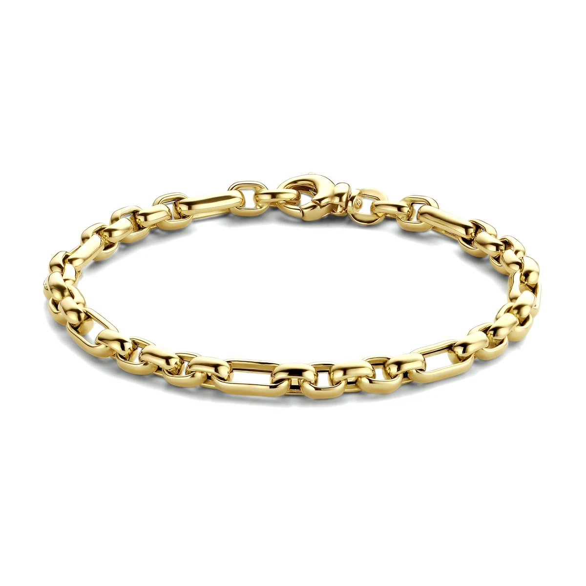 armband anker 4,8 mm 19 cm 14K geelgoud