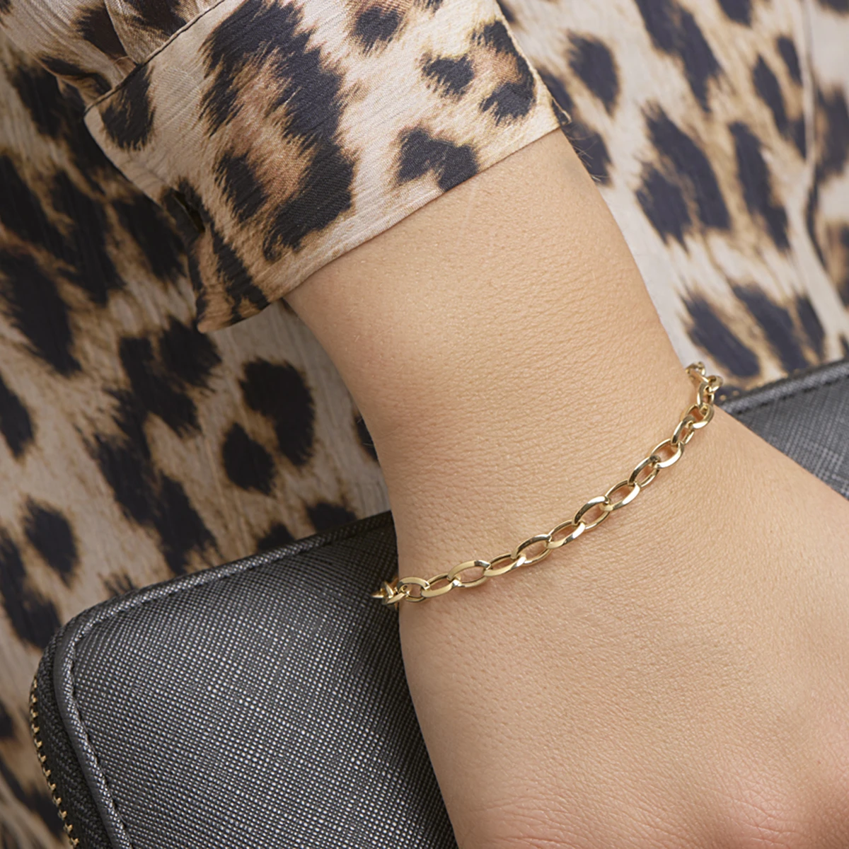 armband anker 5,7 mm 19 cm 14K geelgoud