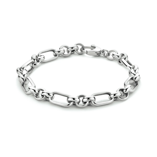 armband anker 6,7 mm 19 cm zilver gerhodineerd