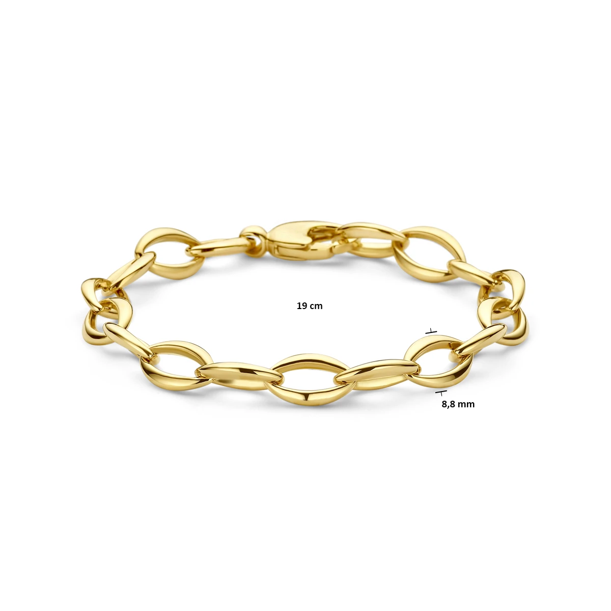 armband anker 8,8 mm 19 cm 14K geelgoud