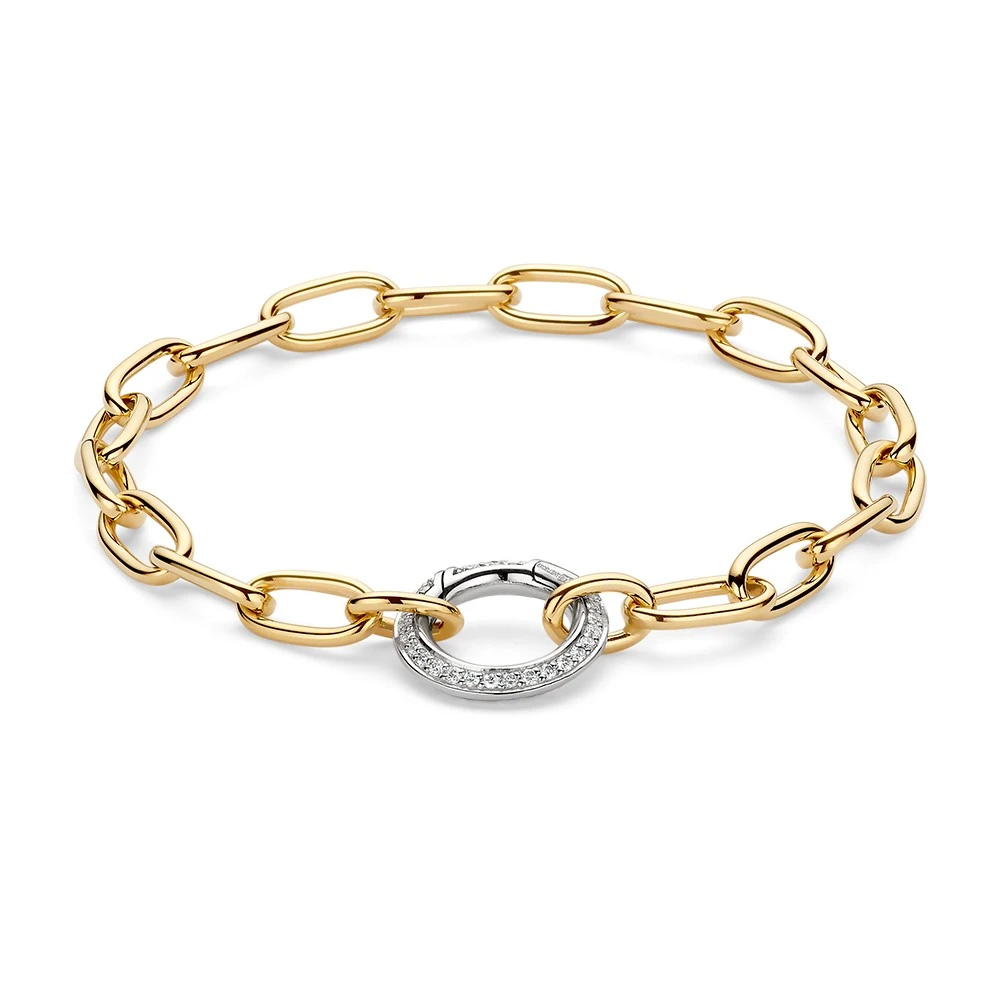 Armband bicolor briljant 0,42 crt.