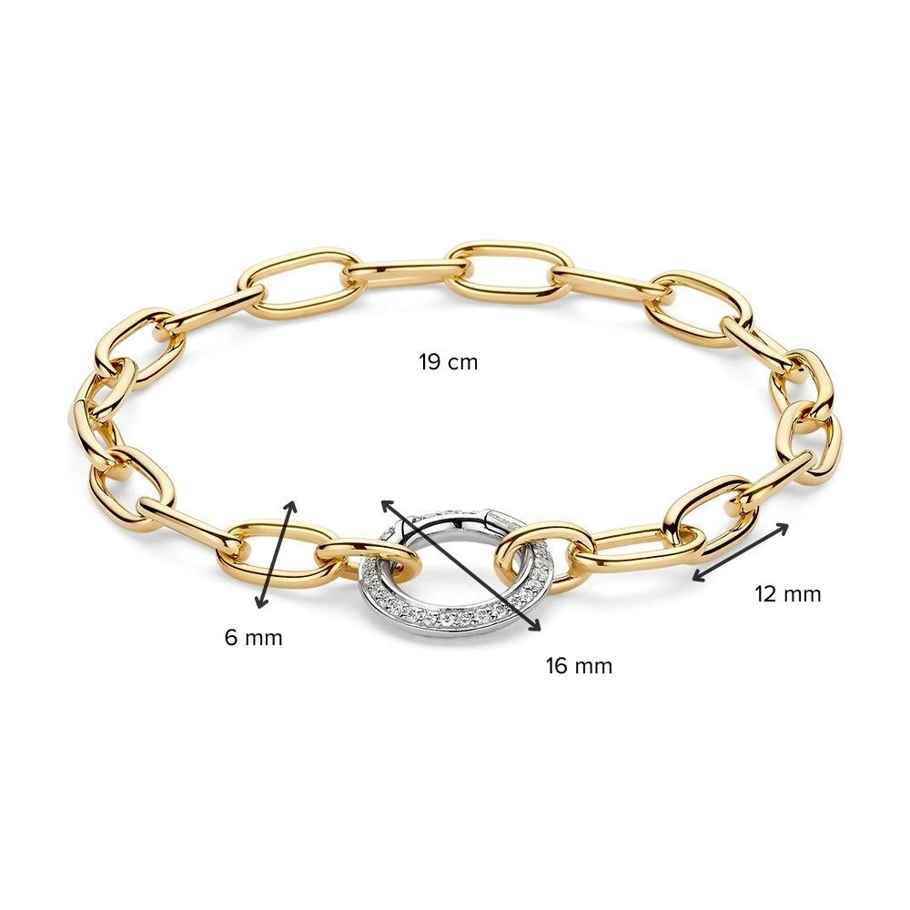 Armband bicolor briljant 0,42 crt.