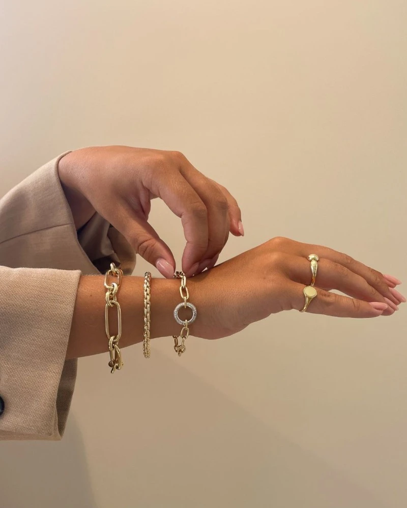 Armband bicolor briljant 0,42 crt.