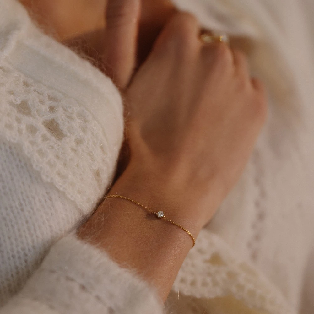 Armband bicolor briljant 0,50 crt.