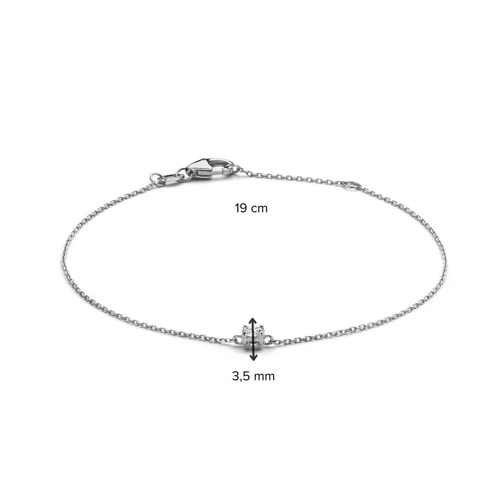 Armband bicolor briljant 0,50 crt.