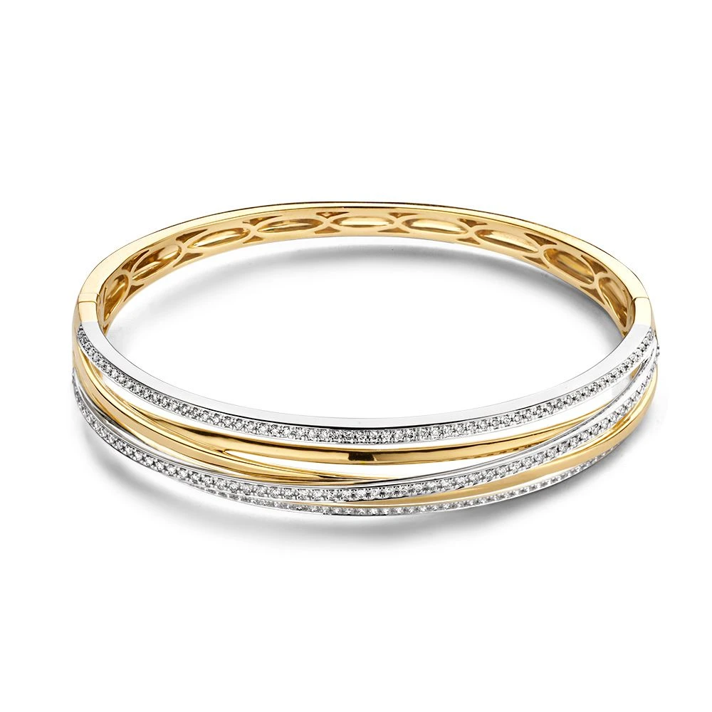 Armband bicolor briljant 1,03 crt.