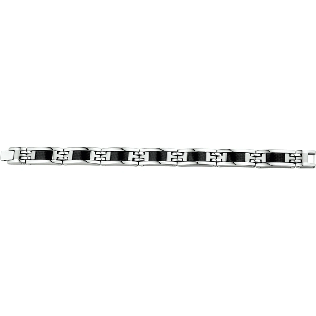 armband carbon 11,5 mm 21,5 cm edelstaal