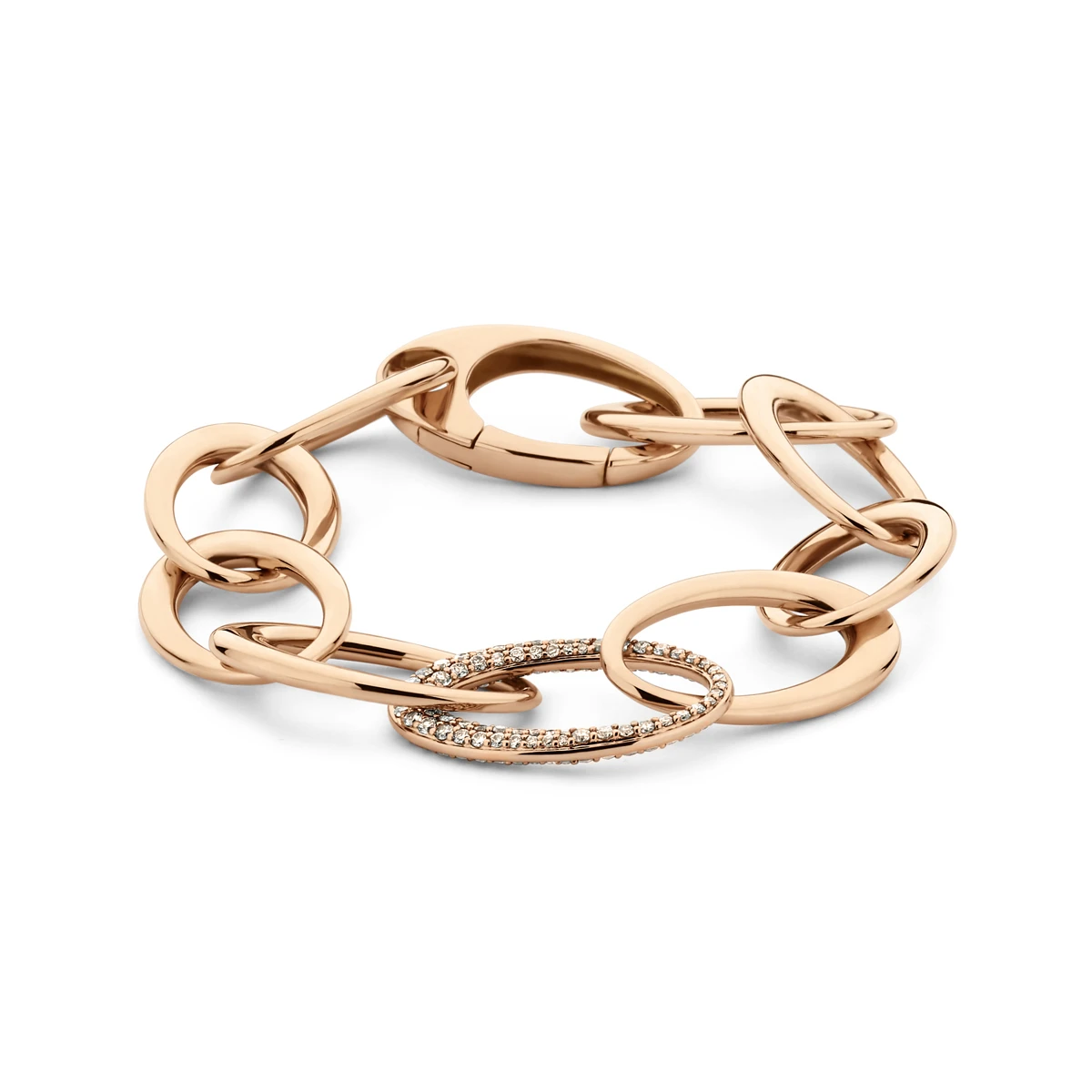 armband champagne diamant 1.70ct si 17,5 mm 21 cm 18K roségoud