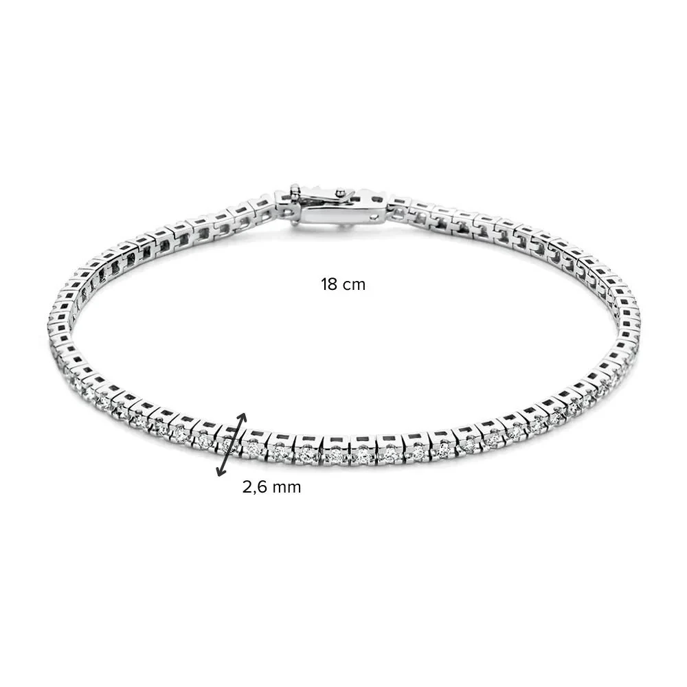 Armband Chloe 1,00 crt. witgoud