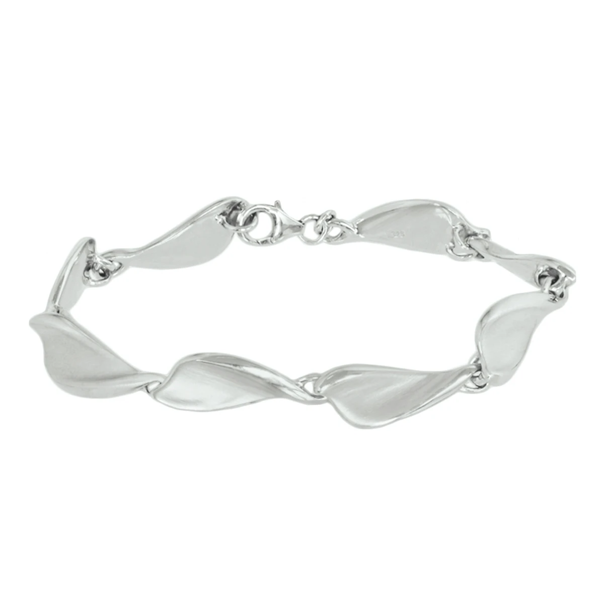 armband choker poli/mat 9 mm 18,5 cm zilver gerhodineerd