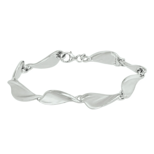 armband choker poli/mat 9 mm 18,5 cm zilver gerhodineerd