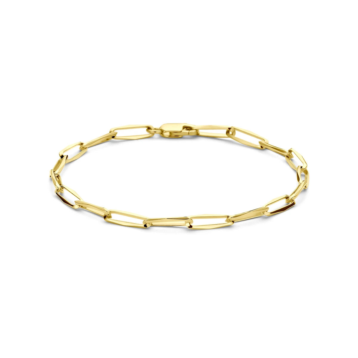 armband closed forever massief 3,5 mm 14K geelgoud
