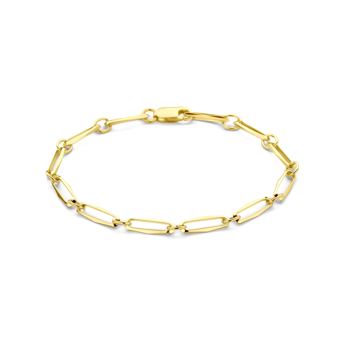 armband closed forever massief 4,5 mm 14K geelgoud