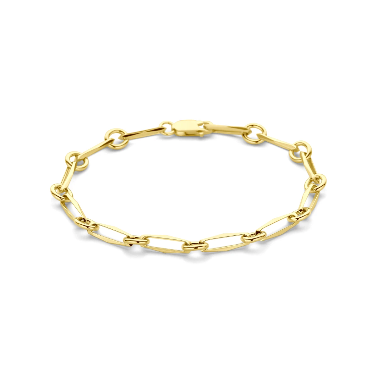 armband closed forever massief 5,0 mm 14K geelgoud