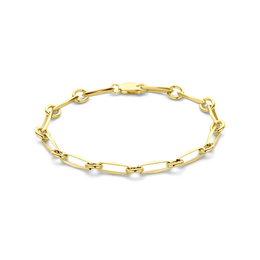 armband closed forever massief 5,0 mm 14K geelgoud
