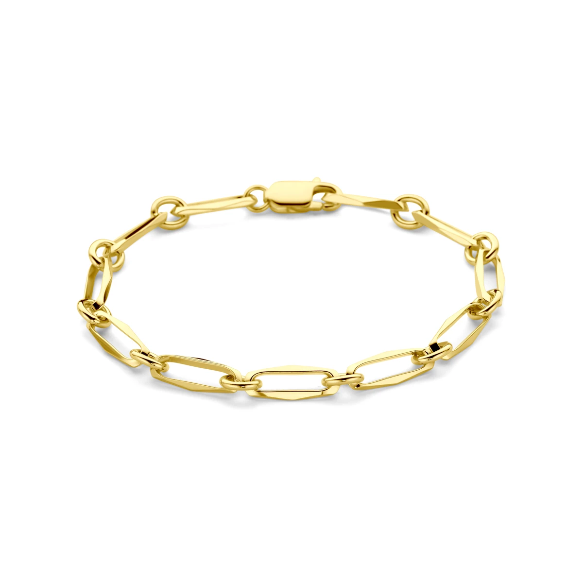 armband closed forever massief 5,5 mm 14K geelgoud