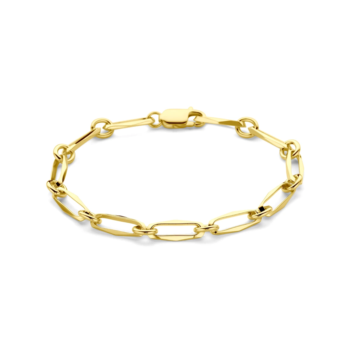 armband closed forever massief 5,5 mm 14K geelgoud