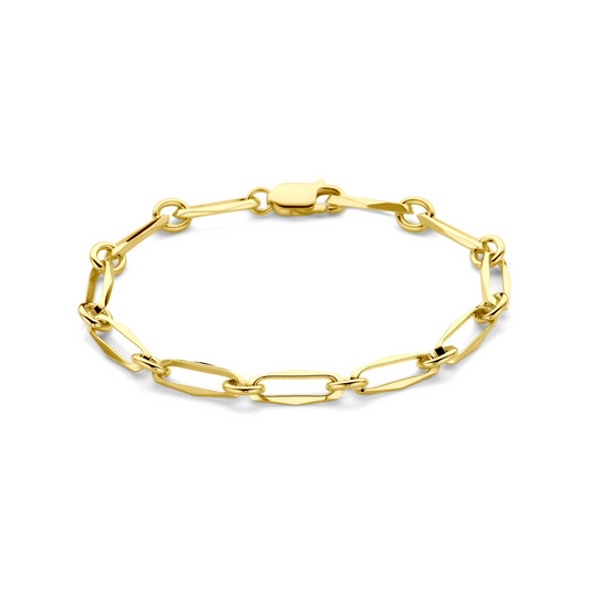 armband closed forever massief 5,5 mm 14K geelgoud