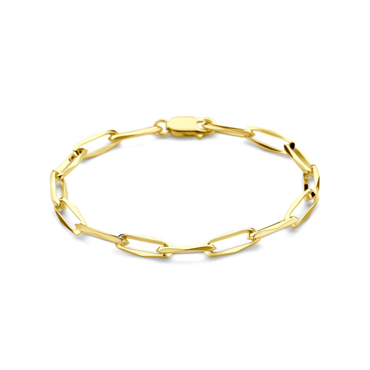 armband closed forever massief 5,5 mm 14K geelgoud