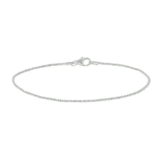 armband fantasie 1,4 mm zilver gerhodineerd