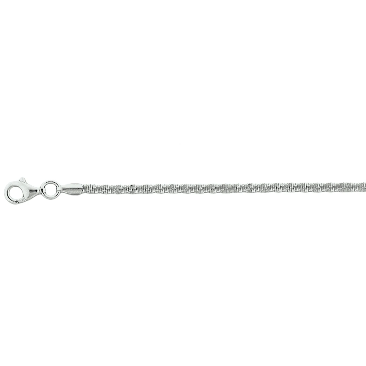 armband fantasie 2,2 mm zilver gerhodineerd