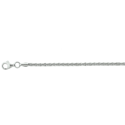 armband fantasie 2,2 mm zilver gerhodineerd